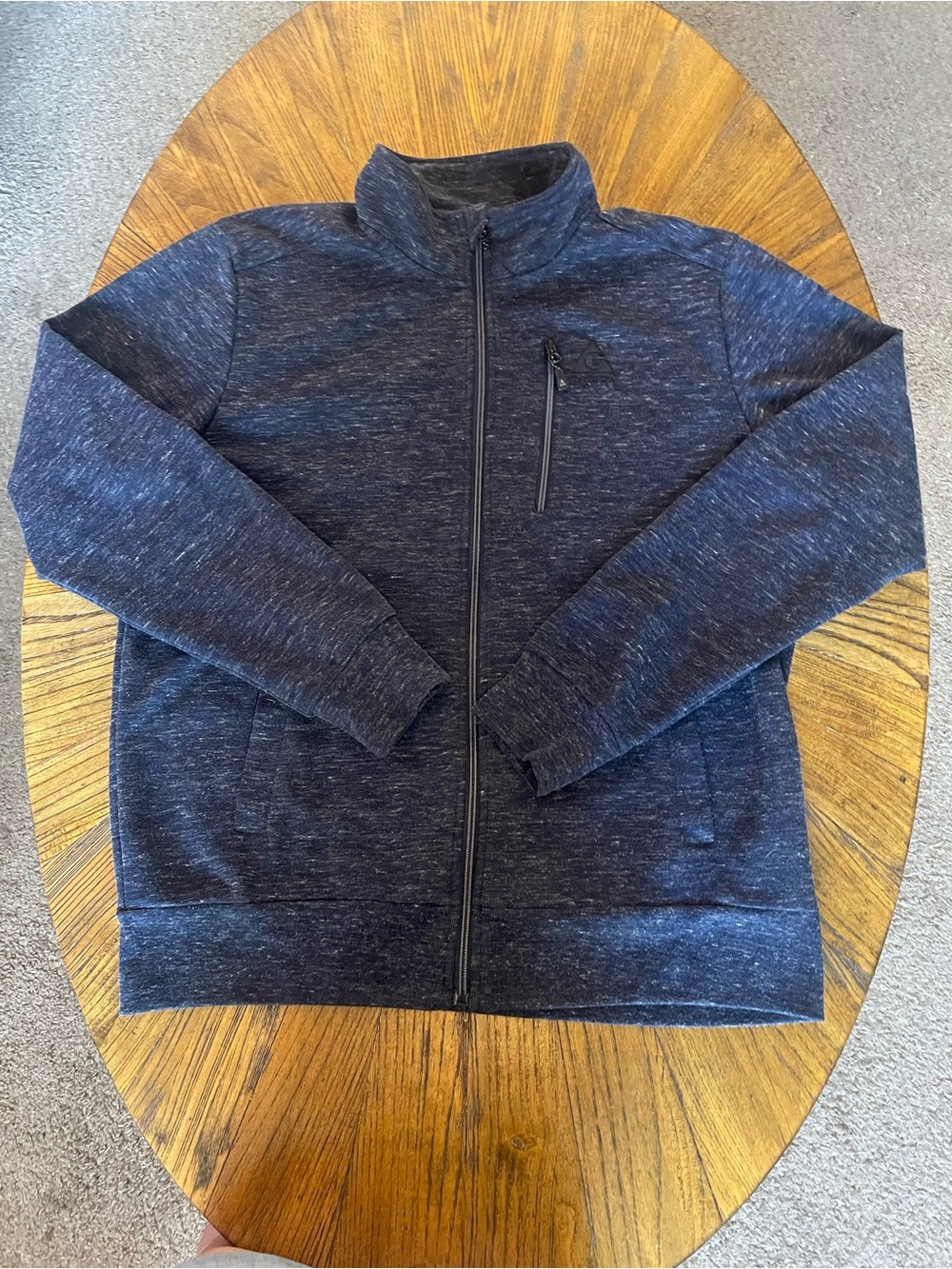 Gerry Weber Men's Dark Gray Heather Full-Zip Sweater